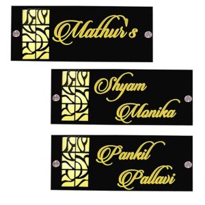 Durable Stylish Acrylic Name Plate for Office Home Beautiful Custom - Karigaari India Aesthetic Home Decor