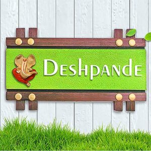 Durable Beautiful Wooden Name Plate for House Personalized Stylish - Karigaari India Aesthetic Home Decor