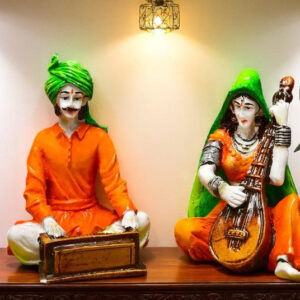 Rajasthani Musician Couple: A Symphony in Resin - Karigaari India Aesthetic Home Decor