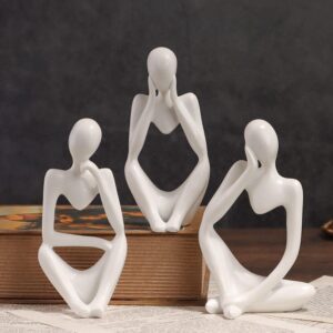 Abstract Meditative Thinker Statues Mindfulness-Inspired Decor for Modern Homes - Karigaari India Aesthetic Home Decor