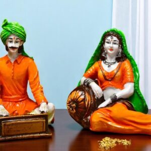 Traditional Instrument Player Figurines - Karigaari India Aesthetic Home Decor