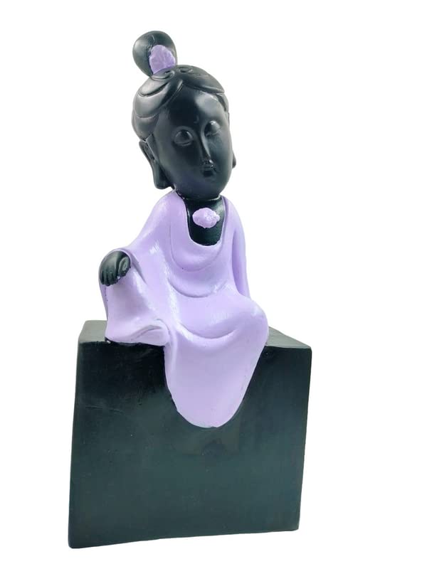 Premium Cute Purple Baby Monk Buddha Figurine Resin Crafted Smiling Cheeks Miniature For Joy Positivity Charming Home Decoration 4