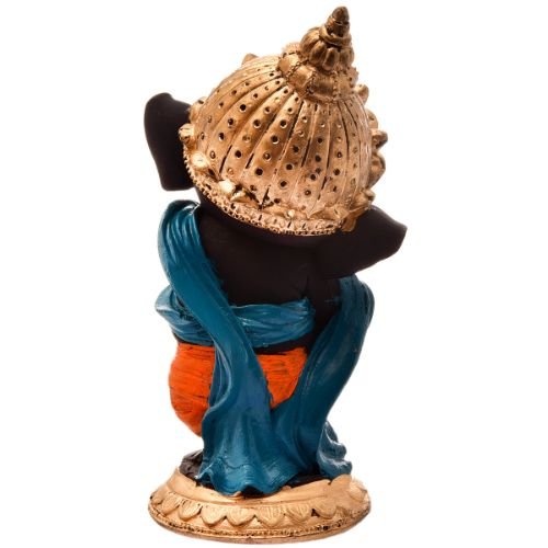 Unique Little Lord Ganesha Standing With One Leg Idol Black Color Best Item for Home Decor - Karigaari India Aesthetic Home Decor