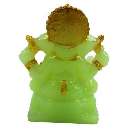 Premium Lord Ganesha Sitting Figure Crystal Green Colour Best For Home Decoration Stylish Accent 6 Lord Ganesha Sitting Idol Crystal Green Colour Best for Home Decor - Karigaari India Aesthetic Home Decor