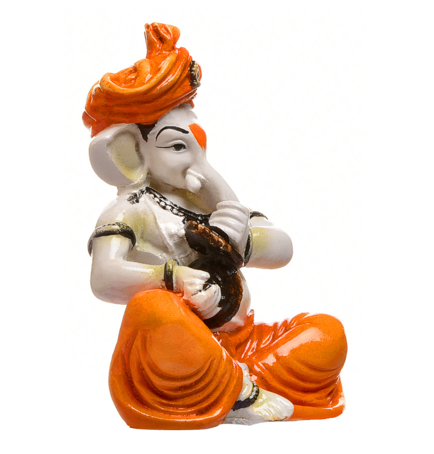 Premium Shehnai Harmony Ganesha Statue Resin Crafted Musical Ganpati For Home Temple Festive Gifting Home Decoration 3 Shehnai Harmony Ganesha Idol Resin Musical Ganpati for Home Temple & Festive Gifting - Karigaari India Aesthetic Home Decor
