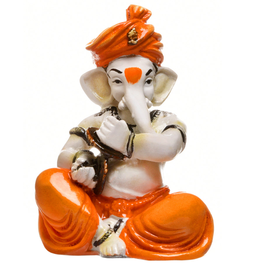 Premium Shehnai Harmony Ganesha Statue Resin Crafted Musical Ganpati For Home Temple Festive Gifting Home Decoration 4 Shehnai Harmony Ganesha Idol Resin Musical Ganpati for Home Temple & Festive Gifting - Karigaari India Aesthetic Home Decor