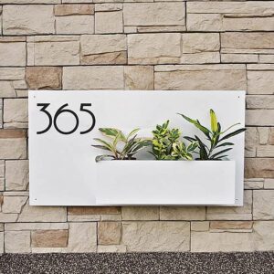 White Wooden Decorative Stylish Number Plate - Karigaari India Aesthetic Home Decor