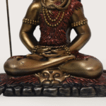 Mahadev Shiva Meditation Idol Antique Resin Shiv Murti with Trishul | Home Temple & Decor Statue - Karigaari India Aesthetic Home Decor