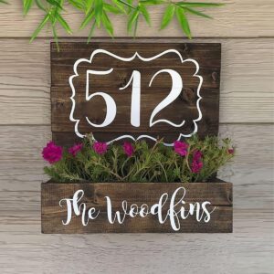 Designer Wooden Planter Number Plate for Home Decor - Karigaari India Aesthetic Home Decor