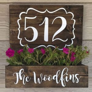 Designer Wooden Planter Number Plate for Home Decor - Karigaari India Aesthetic Home Decor