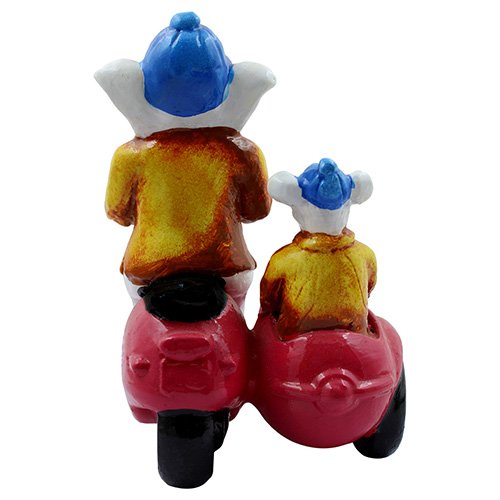 Stylish Distinctive Design Lord Ganesha Riding Scooter Statue Multicolour Best For Home Decor Unique Decor Piece 6 Unique Design Lord Ganesha Riding Scooter Idol Multicolor Best for Home Decor - Karigaari India Aesthetic Home Decor