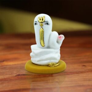 Lord Ganesha Idol in Shivling Shape for Home Decor - Karigaari India Aesthetic Home Decor