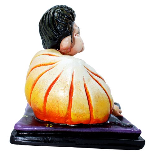 Lord Ganesha Sitting in Relax Position Idol Multicolor Best for Home Decor - Karigaari India Aesthetic Home Decor