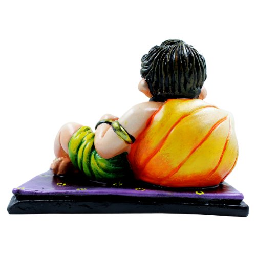 Lord Ganesha Sitting in Relax Position Idol Multicolor Best for Home Decor - Karigaari India Aesthetic Home Decor