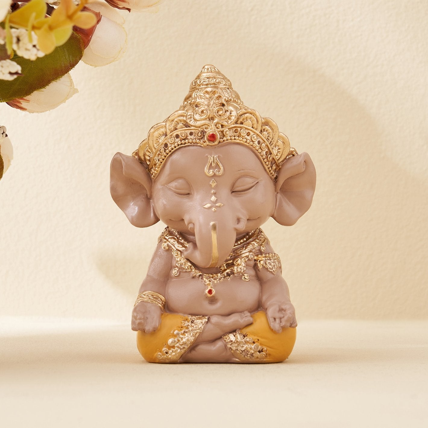Stylish Meditative Ganesha Figurine A Symbol Of Stillness Strength Stylish Accent 2 Meditative Ganesha Idol – A Symbol of Stillness & Strength - Karigaari India Aesthetic Home Decor