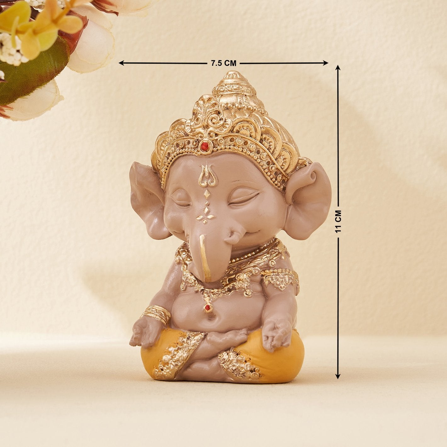 Stylish Meditative Ganesha Figurine A Symbol Of Stillness Strength Stylish Accent 6 Meditative Ganesha Idol – A Symbol of Stillness & Strength - Karigaari India Aesthetic Home Decor