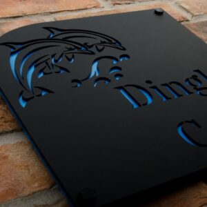 Acrylic Personalized Acrylic Wooden Name Plate for House Durable Sturdy - Karigaari India Aesthetic Home Decor