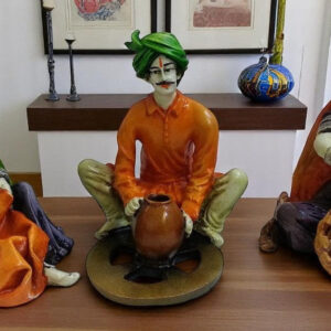 Rajasthani Artisan Trio Traditional Indian Craft Decor - Karigaari India Aesthetic Home Decor