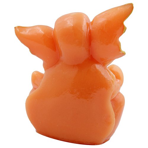 Small Unique Lord Ganesha Sitting Idol Orange Color And Pink Ornaments Best for Home Decor - Karigaari India Aesthetic Home Decor