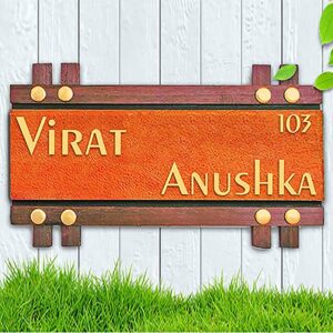 Sturdy Personalized Wooden Name Plate for Office Beautiful Home Decor - Karigaari India Aesthetic Home Decor
