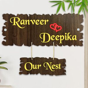 Durable Sturdy Wooden Name Plate for Office Home Stylish Custom - Karigaari India Aesthetic Home Decor