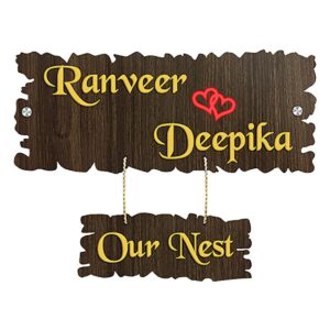 Durable Sturdy Wooden Name Plate for Office Home Stylish Custom - Karigaari India Aesthetic Home Decor