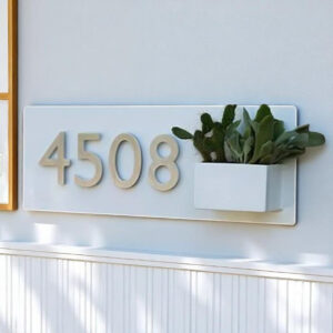 Wooden Black Vertical Number plate for Home Decor - Karigaari India Aesthetic Home Decor