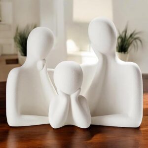 Abstract Family Figurines Resin - Elegant Home Gift - Karigaari India Aesthetic Home Decor