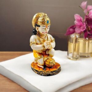 Blessing Baby Hanuman Idol for Decor - Karigaari India Aesthetic Home Decor