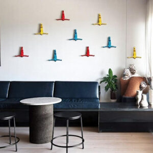 Minimalist Colorful Figure Wall HooksMinimalist Colorful Figure Wall Hooks - Karigaari India Aesthetic Home Decor