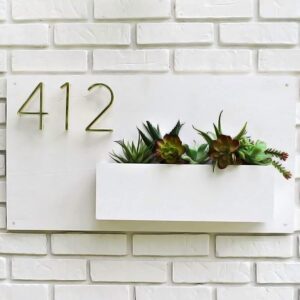 Custom Creations: Handcrafted Wooden House Number Plaque for House Decor - Karigaari India Aesthetic Home Decor