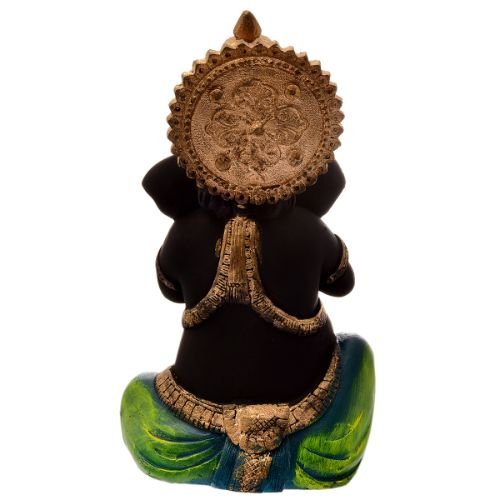 Unique Little Lord Ganesha Playing Shehnai Idol Black Color Best Item for Home Decor - Karigaari India Aesthetic Home Decor