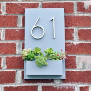 Handcrafted & Customized: Rustic Wooden House Number Plate - Karigaari India Aesthetic Home Decor