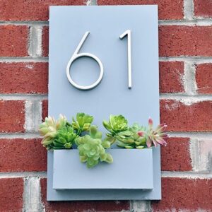 Handcrafted & Customized: Rustic Wooden House Number Plate - Karigaari India Aesthetic Home Decor