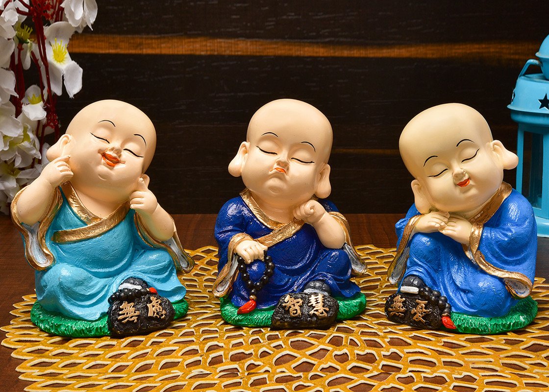 Timeless Handmade Ployresin Three Pieces Sitting And Sleeping Lord Buddha Multicolour Idol Decor Piece Home Decoration Office Decor Spiritual Gift Home Decor Accent 2 Handcrafted Ployresin Three Pieces Sitting And Sleeping Lord Buddha Multicolour Statue Showpiece Home Decor/Office Decor/Spiritual Gift - Karigaari India Aesthetic Home Decor