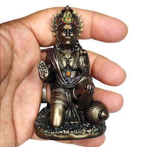 Handcrafted Small Hanuman Murti Resin Figurine - Karigaari India Aesthetic Home Decor