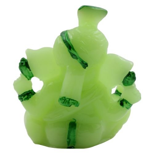 Timeless Lord Ganesha Sitting With One Leg Fold Crystal Green Colour Statue For Home Decoration Stylish Accent 6 Lord Ganesha Sitting with One Leg Fold Crystal Green Colour Idol for Home Decor - Karigaari India Aesthetic Home Decor