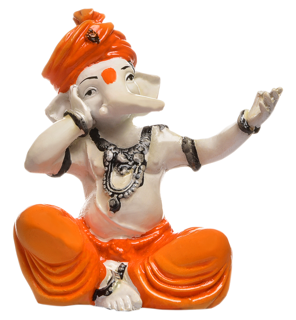 Timeless Lord Ganeshas Song Distinctive Resin Crafted Singing Statue For Home Pooja Festivities Unique Decor Piece 2 Lord Ganesha's Song: Unique Resin Singing Idol for Home, Pooja & Festivities - Karigaari India Aesthetic Home Decor
