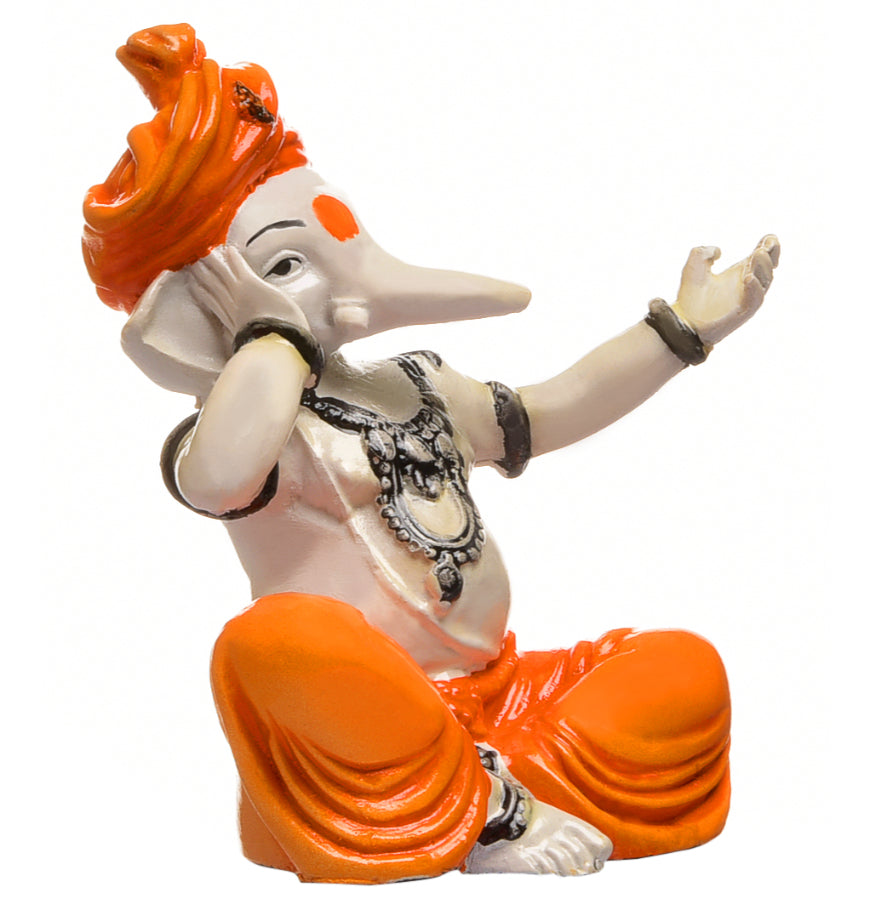 Timeless Lord Ganeshas Song Distinctive Resin Crafted Singing Statue For Home Pooja Festivities Unique Decor Piece 4 Lord Ganesha's Song: Unique Resin Singing Idol for Home, Pooja & Festivities - Karigaari India Aesthetic Home Decor