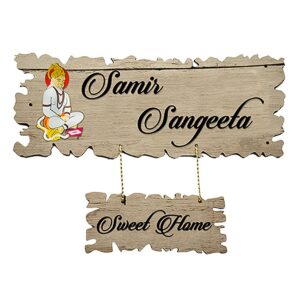 Sturdy Durable Wooden Name Plate for Office Home Stylish Custom - Karigaari India Aesthetic Home Decor