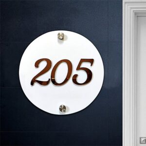 Beautiful Customized Number Plate for House Gifting Idea for Home (Water Proof) - Karigaari India Aesthetic Home Decor