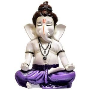 Beautiful Lord Ganesha Sitting In Yoga Position Best & Unique Design for Home Decor - Karigaari India Aesthetic Home Decor