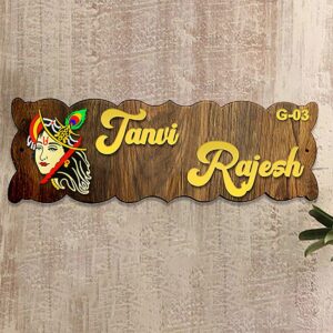 Durable Personalized Wooden Name Plate for Office Home Beautiful Custom - Karigaari India Aesthetic Home Decor