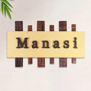Durable Beautiful Wooden Name Plate for Office Home Sturdy Personalized - Karigaari India Aesthetic Home Decor