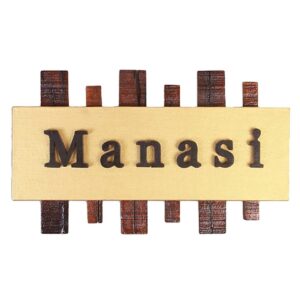 Durable Beautiful Wooden Name Plate for Office Home Sturdy Personalized - Karigaari India Aesthetic Home Decor