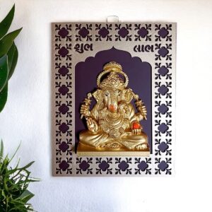 Wooden Ganesha Wall Hanging for Home Decor I Gifting - Karigaari India Aesthetic Home Decor