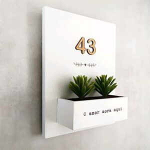 Handcrafted Customized/Personilized Designer Vertical House Number Tag - Karigaari India Aesthetic Home Decor