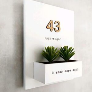 Handcrafted Customized/Personilized Designer Vertical House Number Tag - Karigaari India Aesthetic Home Decor