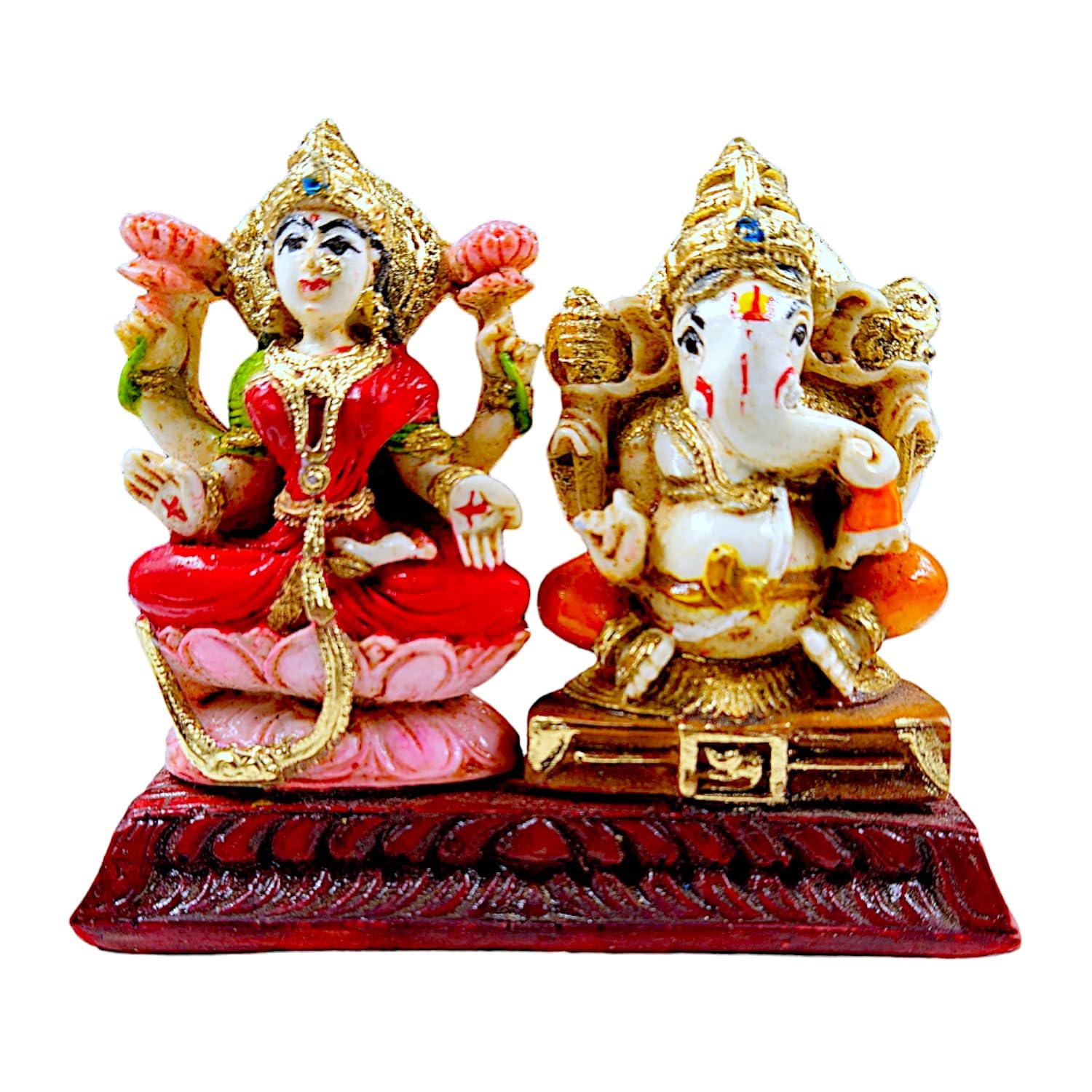 Unique Heavenly Ganesha Saraswati Idols Collection Resin Statues For Wisdom Knowledge Success Lucky Gifting Home Decor Accent 3