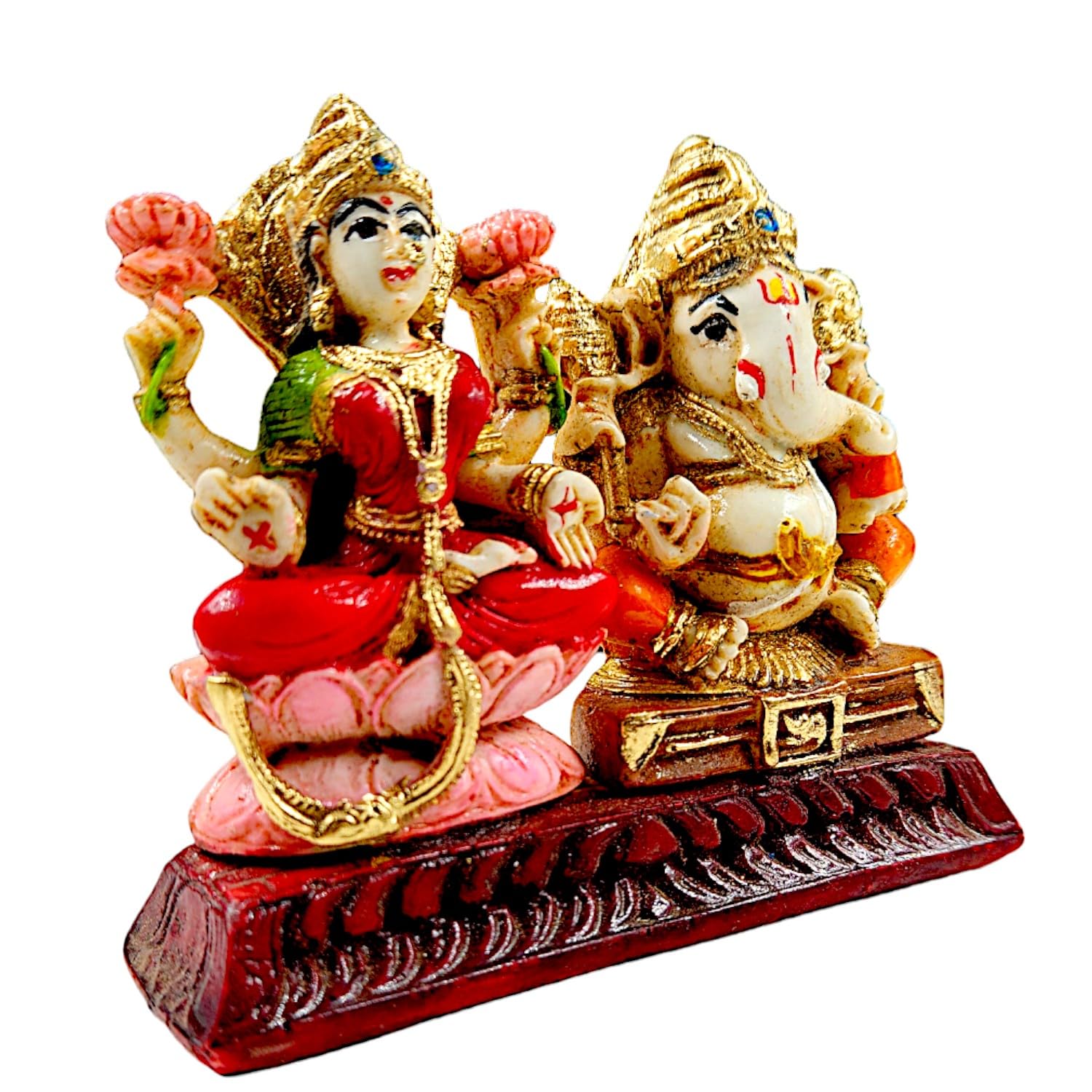 Unique Heavenly Ganesha Saraswati Idols Collection Resin Statues For Wisdom Knowledge Success Lucky Gifting Home Decor Accent 5